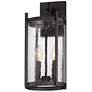 2_Maxim Belfry 16" High Black 2-Light Wall Light