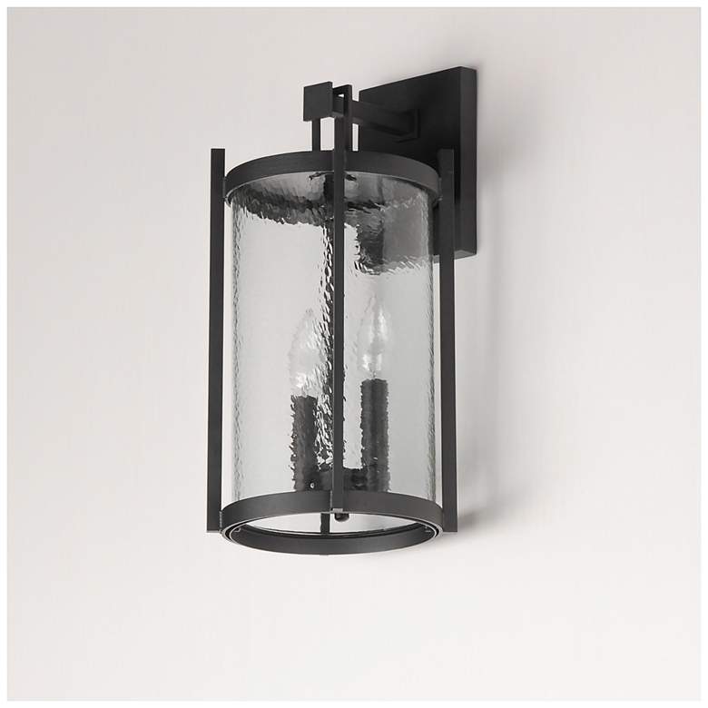 Image 5 Maxim Belfry 16" High Black 2-Light Wall Light more views