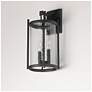 5_Maxim Belfry 16" High Black 2-Light Wall Light more views