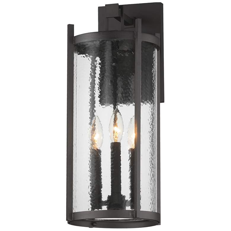 Image 2 Maxim Belfry 20" High Black 3-Light Wall Light