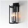 1_Maxim Belfry 20" High Black 3-Light Wall Light