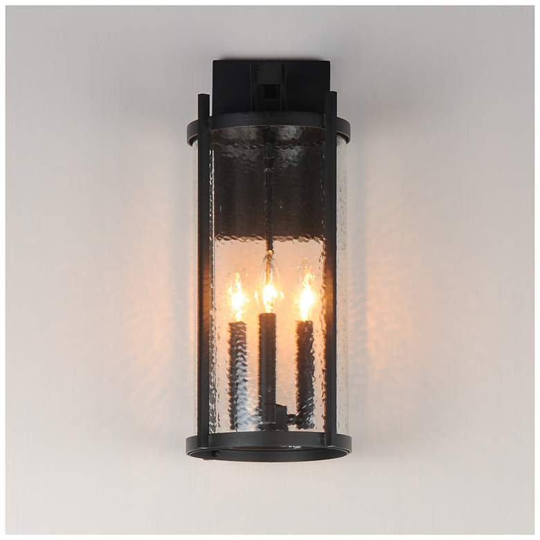 Image 4 Maxim Belfry 20" High Black 3-Light Wall Light more views