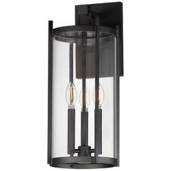 Maxim Belfry 20" High Black 3-Light Wall Sconce