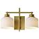 Maxim Bisque 10" High Natural Aged Brass 2-Light Wall Sconce