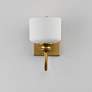 2_Maxim Bisque 10" High Natural Aged Brass Wall Sconce more views