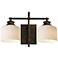 Maxim Bisque 10" High Oil-Rubbed Bronze 2-Light Wall Sconce
