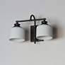 4_Maxim Bisque 10" High Oil-Rubbed Bronze 2-Light Wall Sconce more views