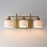 3_Maxim Bisque 24" Wide Natural Aged Brass 3-Light Bath Light more views