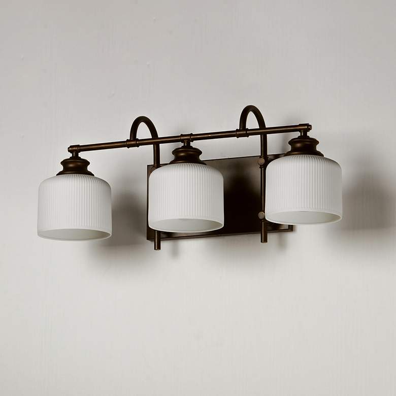 Image 4 Maxim Bisque 24" Wide Oil-Rubbed Bronze 3-Light Bath Light more views