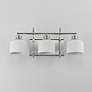 2_Maxim Bisque 24" Wide Polished Nickel 3-Light Bath Vanity more views