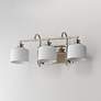 4_Maxim Bisque 24" Wide Polished Nickel 3-Light Bath Vanity more views