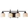 2_Maxim Bisque 32" Wide Oil-Rubbed Bronze 4-Light Bath Light
