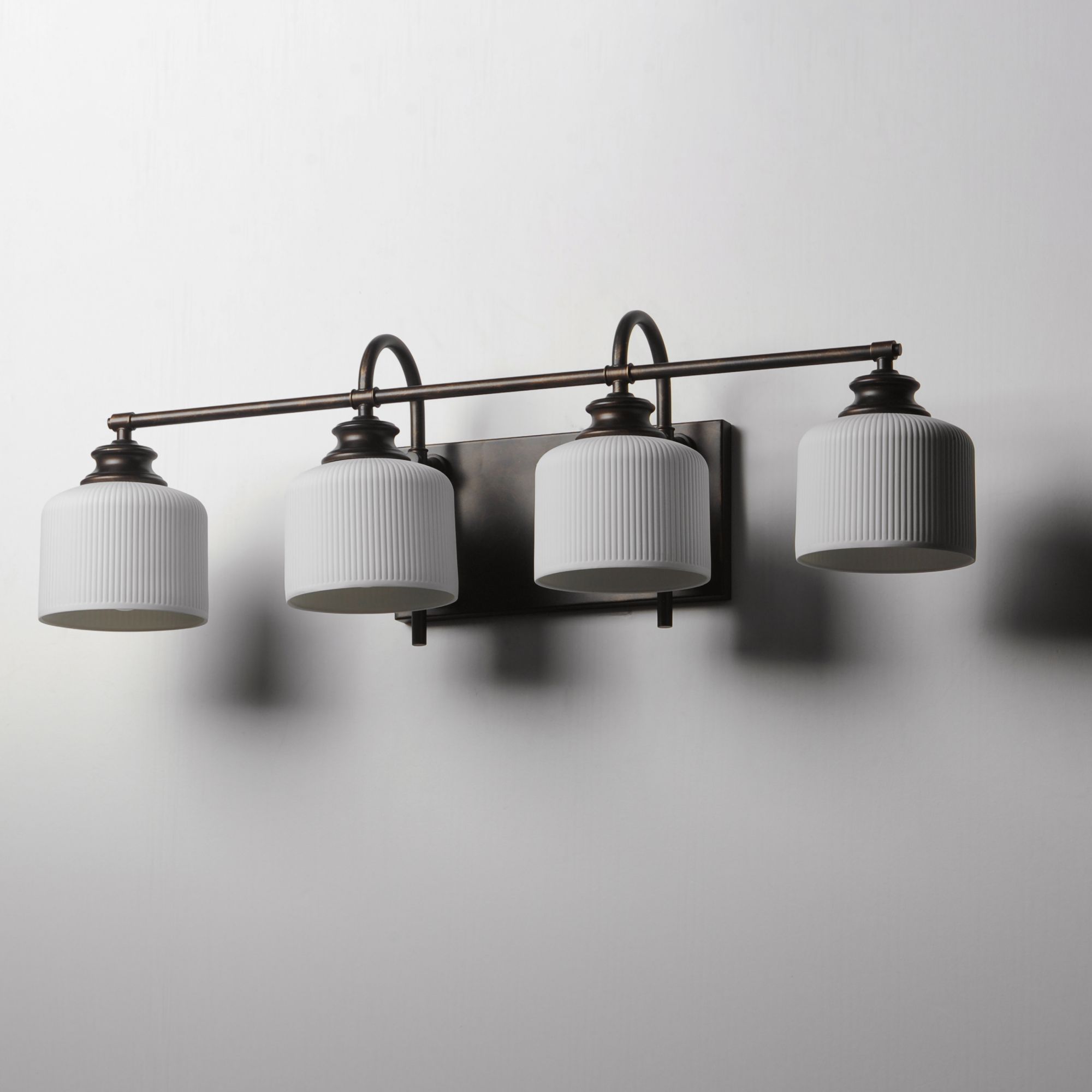 Image 5 Maxim Bisque 32" Wide Oil-Rubbed Bronze 4-Light Bath Light more views