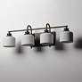 5_Maxim Bisque 32" Wide Oil-Rubbed Bronze 4-Light Bath Light more views