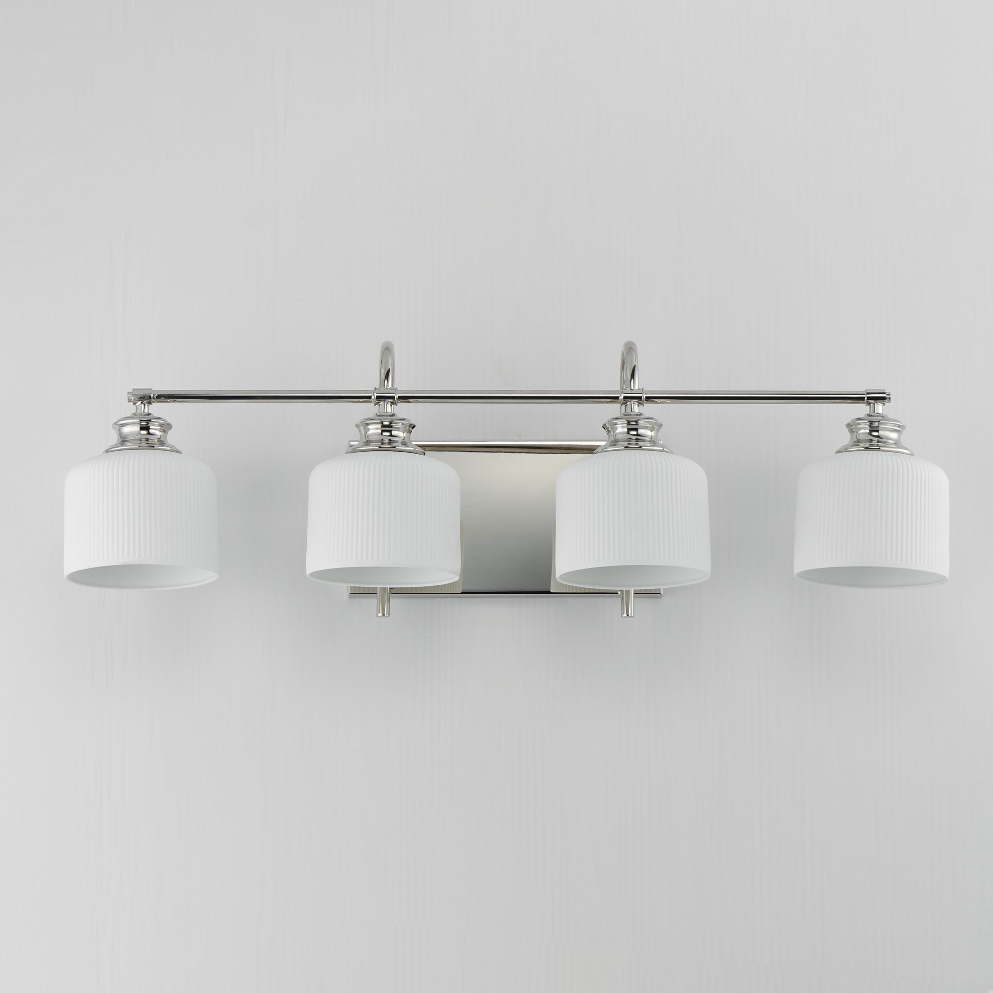 Image 2 Maxim Bisque 32" Wide Polished Nickel 4-Light Bath Light more views