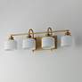 Thumbnail4 of Maxim Bisque 32" Wide Natural Aged Brass 4-Light Bath Vanity more views