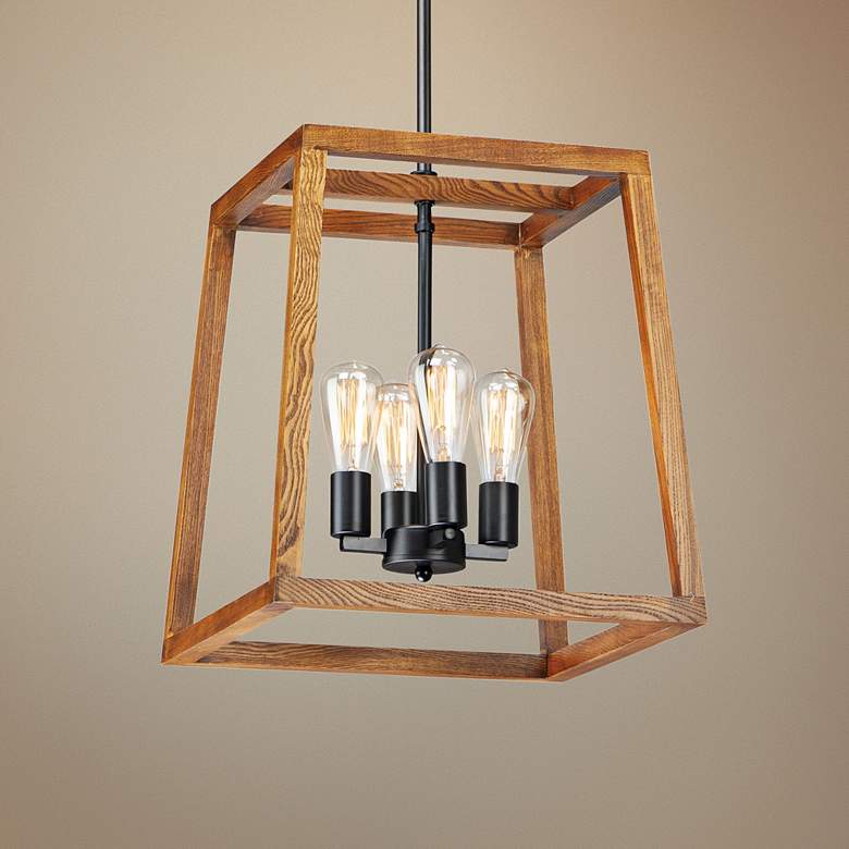 Image 1 Maxim Black Forest 16 1/2"W Black and Ashbury Pendant Light