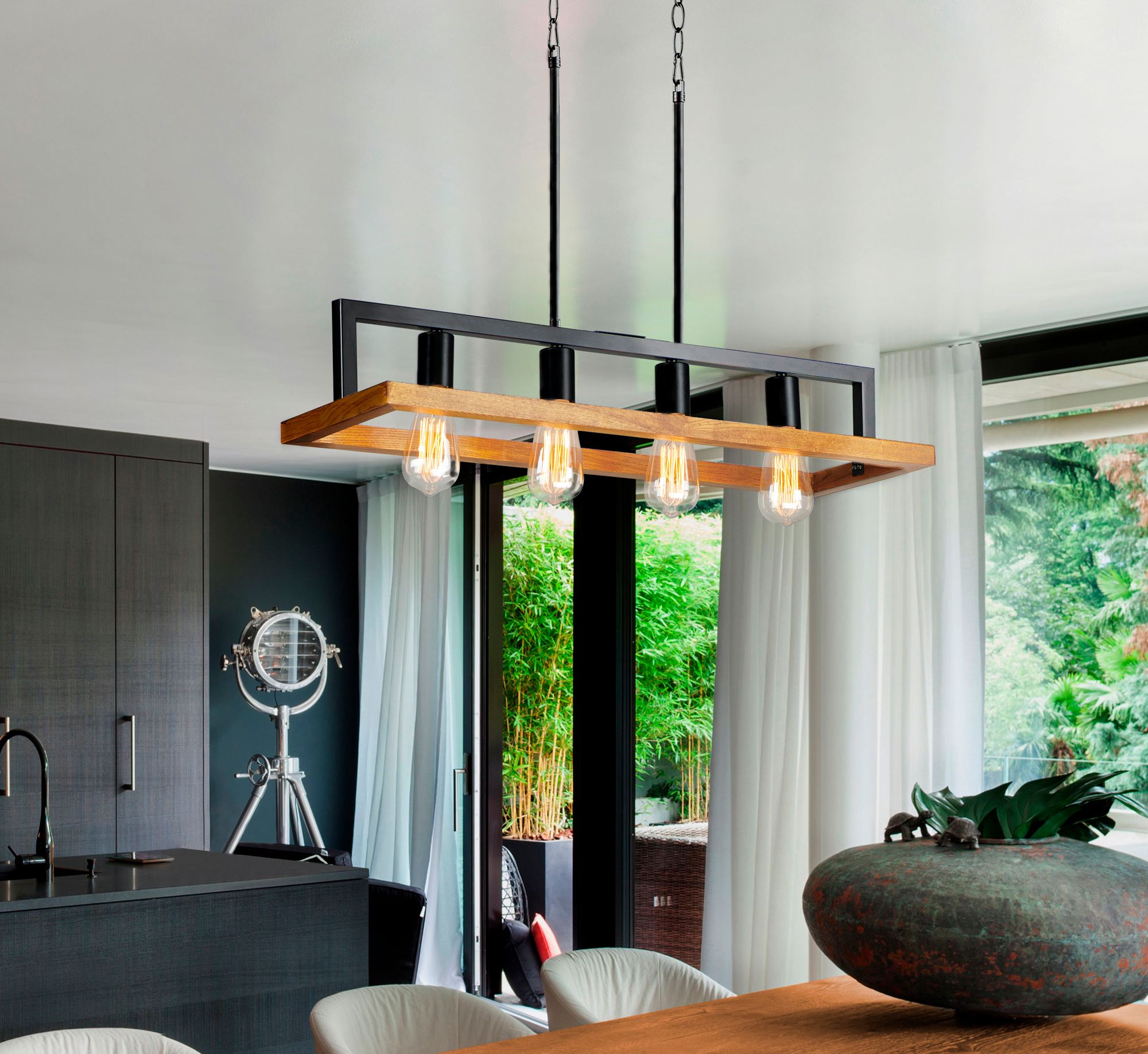 Image 6 Maxim Black Forest 29 1/2" Ashbury Modern Kitchen Island Light Pendant more views