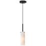 1_Maxim Blizzard 3 1/4" Wide Black 1-Light Pendant