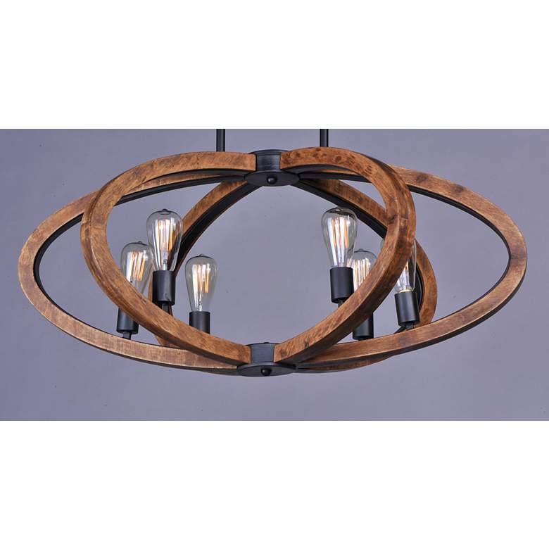 Image 3 Maxim Bodega Bay 36 1/2" Wide 6-Light Anthracite Pendant more views