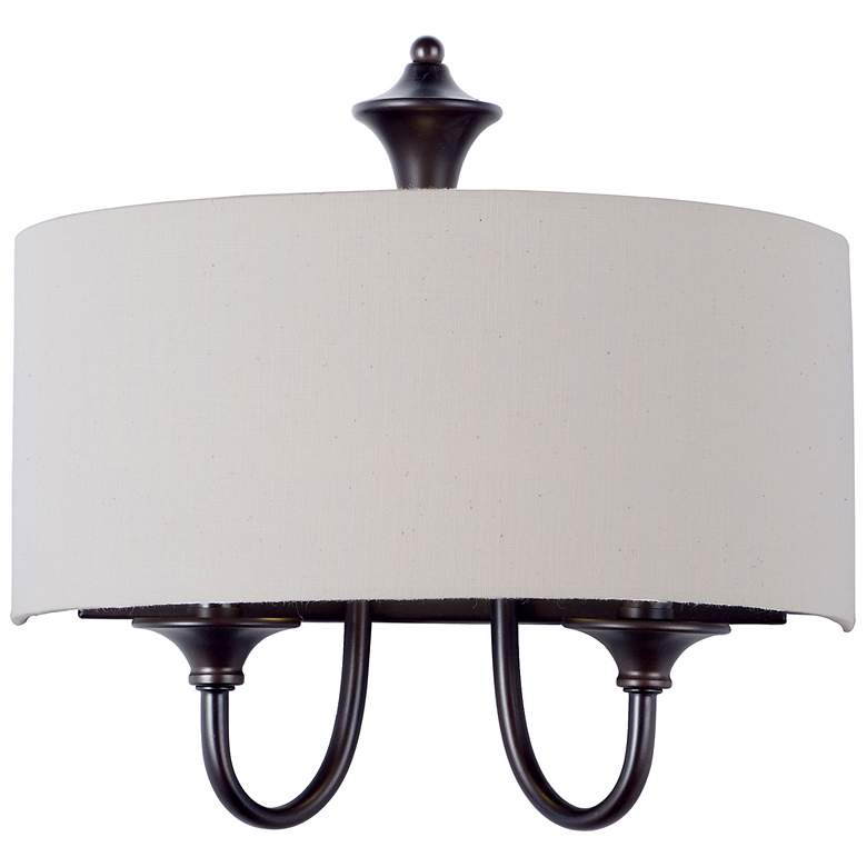Image 1 Maxim Bongo 13 1/2" High Oil-Rubbed Bronze Wall Sconce