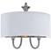 Maxim Bongo 13 1/2" High Satin Nickel Wall Sconce