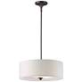 1_Maxim Bongo 18" Wide 3-Light Oil Rubbed Bronze Drum Pendant