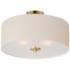 Maxim Bongo 18" Wide Natural Aged Brass Ceiling Light