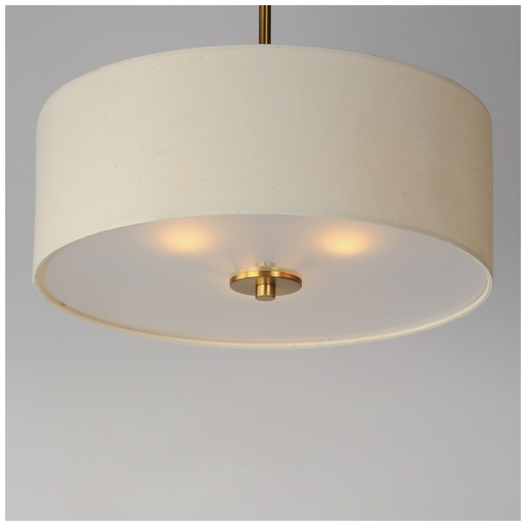 Image 6 Maxim Bongo 18" Wide Natural Aged Brass Ceiling Light more views