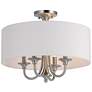 1_Maxim Bongo 18" Wide Satin Nickel 4-Light Ceiling Light