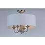 2_Maxim Bongo 18" Wide Satin Nickel 4-Light Ceiling Light more views