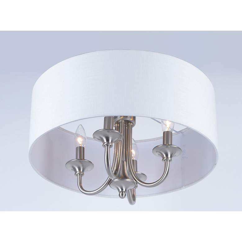 Image 5 Maxim Bongo 18" Wide Satin Nickel 4-Light Ceiling Light more views