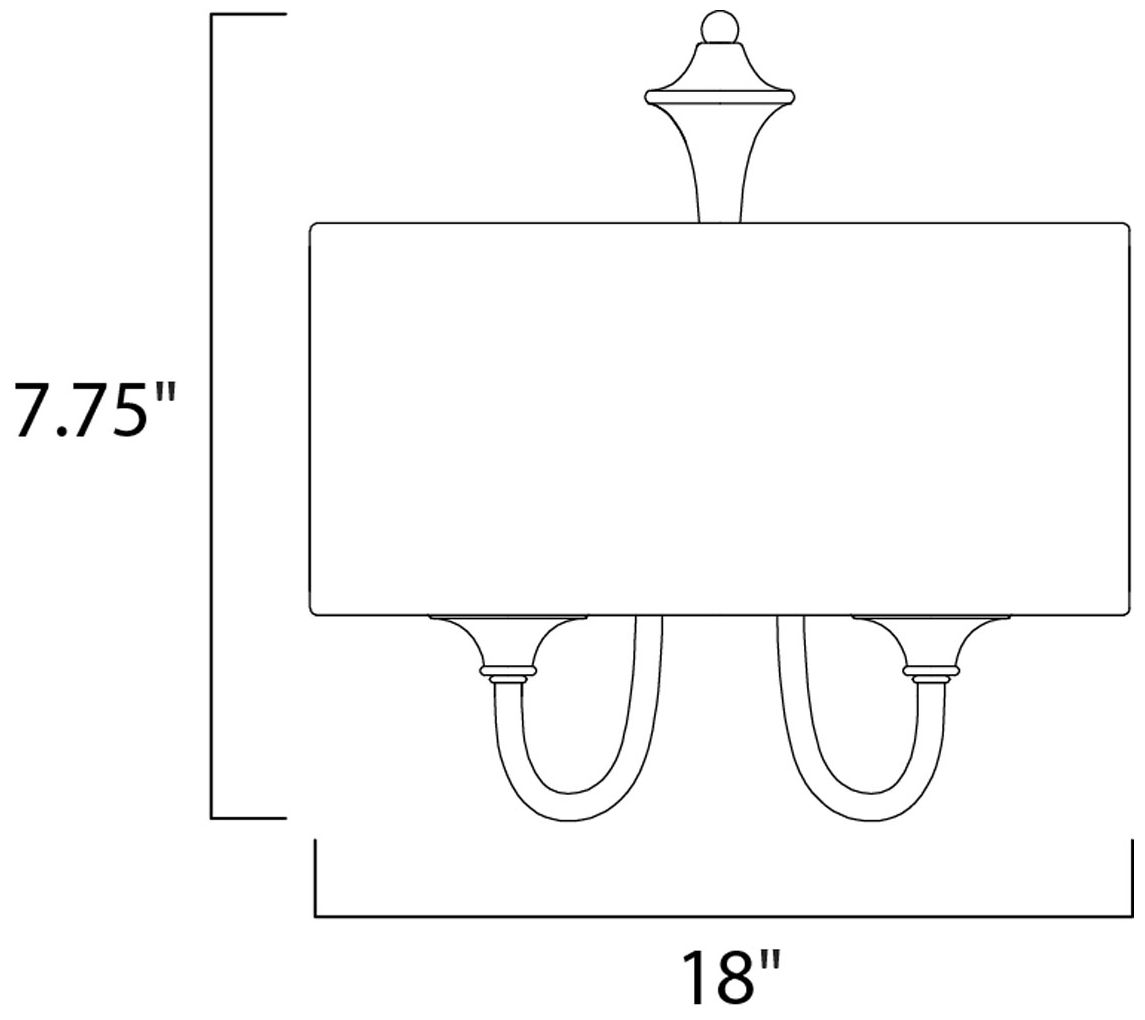 Image 7 Maxim Bongo 18" Wide Satin Nickel White Drum Ceiling Light more views