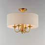 4_Maxim Bongo 18"W Natural Aged Brass 4-Light Ceiling Light more views