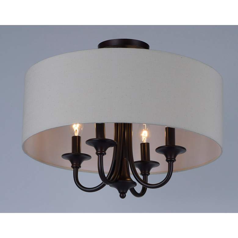Image 4 Maxim Bongo 18"W Oiled Bronze 4-Light Ceiling/Pendant Light more views