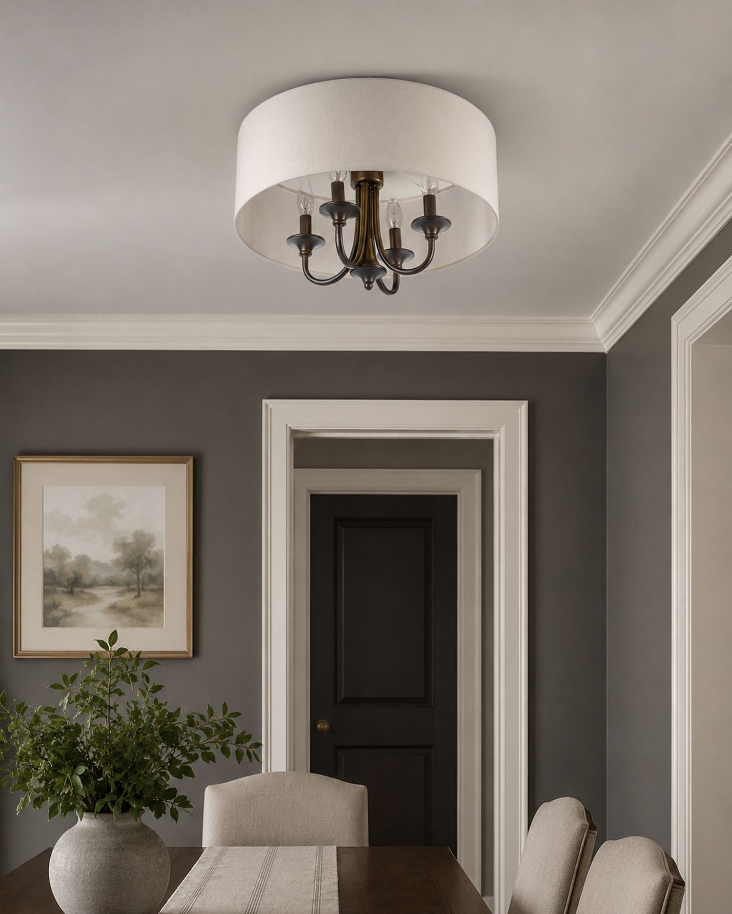 Maxim Bongo 18"W Oiled Bronze 4-Light Ceiling/Pendant Light