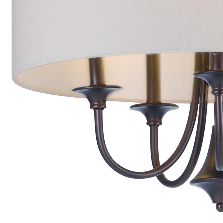 Image 4 Maxim Bongo 22" Wide Oil Rubbed Bronze Shade Chandelier more views