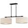 Maxim Bongo 42" Wide Oil-Rubbed Bronze 2-Light Linear Pendant
