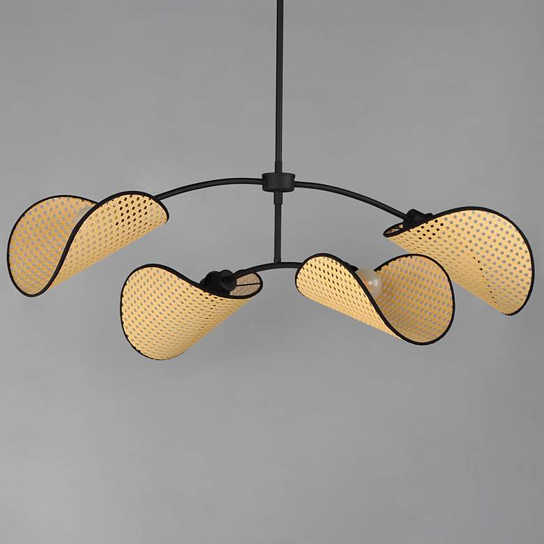 Image 4 Maxim Bonnet 44 3/4" Wide Black 4-Light Chandelier more views