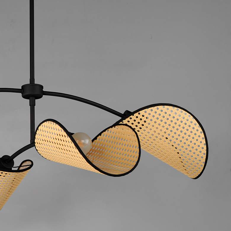Image 7 Maxim Bonnet 44 3/4" Wide Black 4-Light Chandelier more views