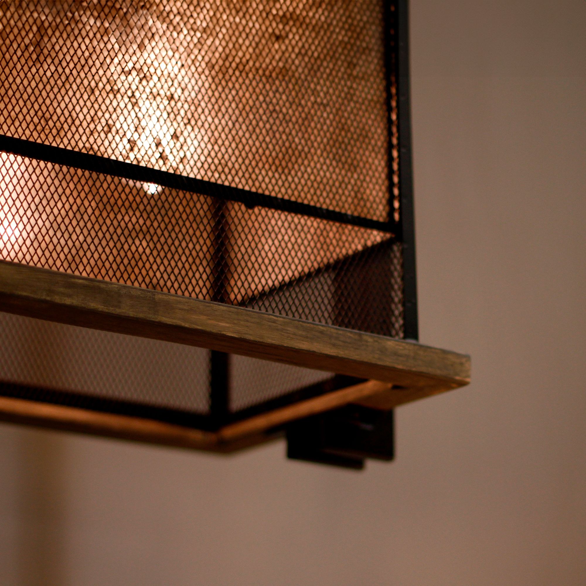 Maxim Boundry 12" W Black Barn Wood 5-Light Linear Pendant Image 11