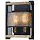 Maxim Boundry 13 1/4" High Black and Barn Wood Wall Sconce