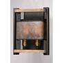 2_Maxim Boundry 13 1/4" High Black and Barn Wood Wall Sconce more views