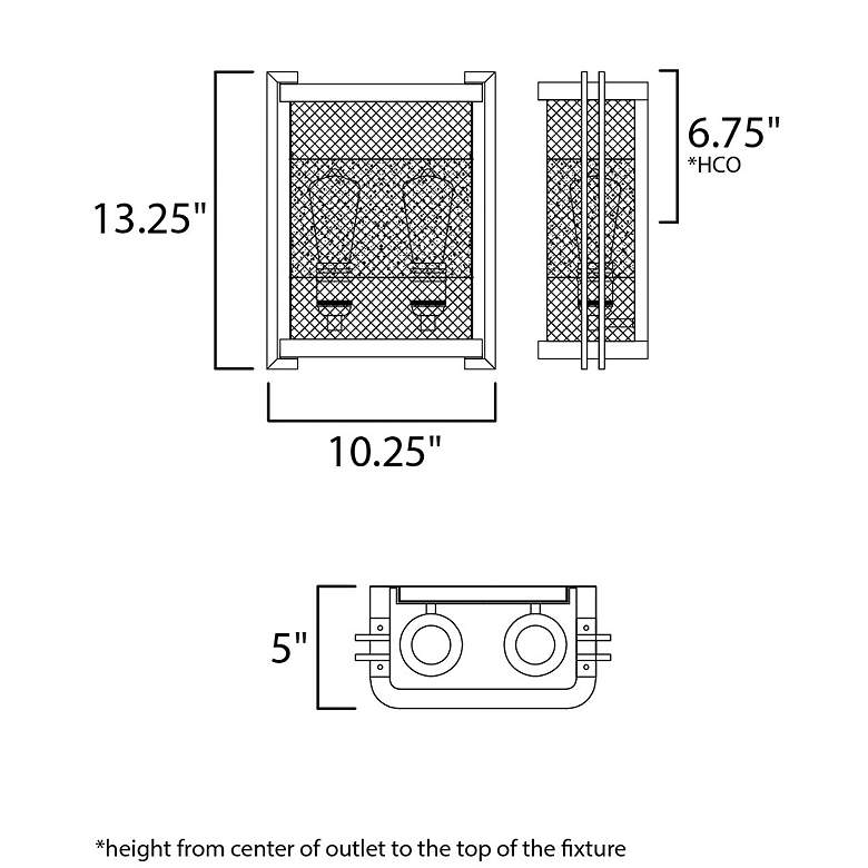 Image 6 Maxim Boundry 13 1/4" High Black and Barn Wood Wall Sconce more views