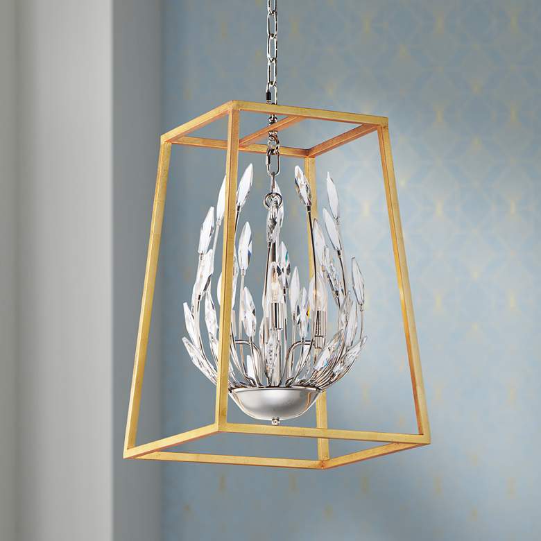 Image 1 Maxim Bouquet 16" Wide Gold and Nickel Foyer Pendant Light