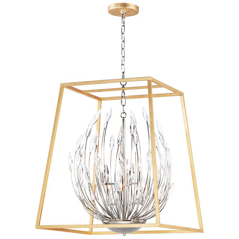 Image 2 Maxim Bouquet 24 1/2 inchW Gold and Nickel Foyer Pendant Light