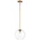 Maxim Branch 11" Wide Natural Aged Brass Mini Pendant