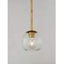 2_Maxim Branch 11" Wide Natural Aged Brass Mini Pendant more views