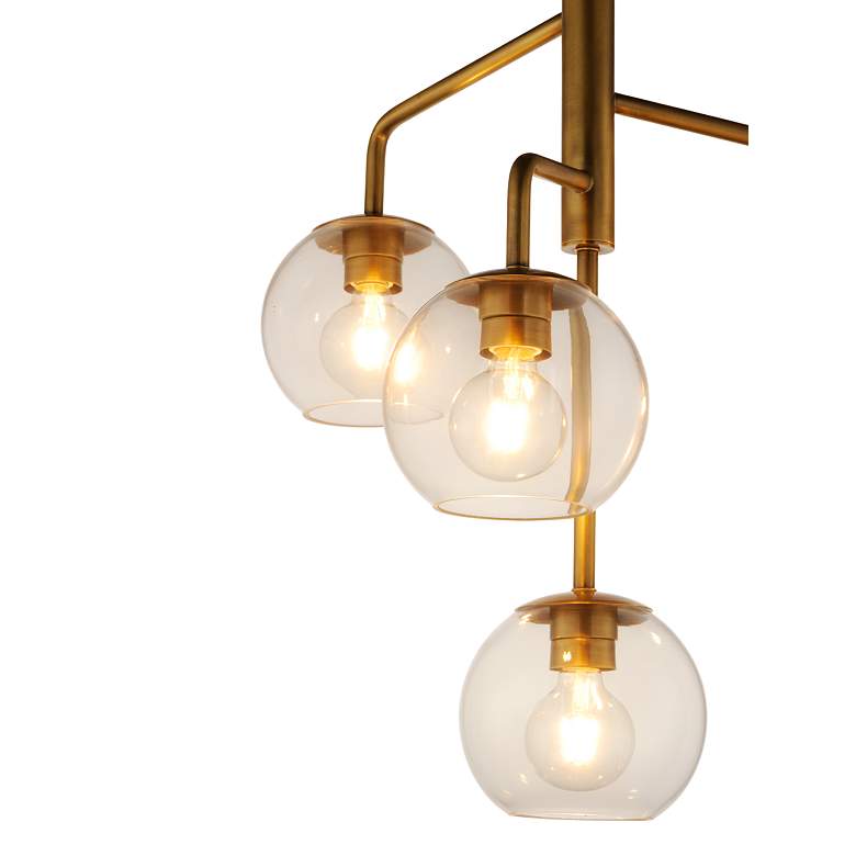 Image 5 Maxim Branch 21 1/2" Wide Natural Aged Brass 4-Light Pendant more views