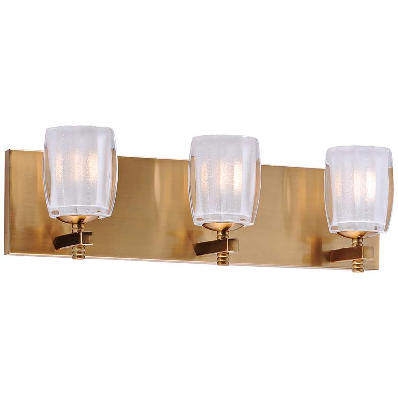 Image 1 Maxim Bravado 19" Wide Golden Bronze 3-LED Bath Light